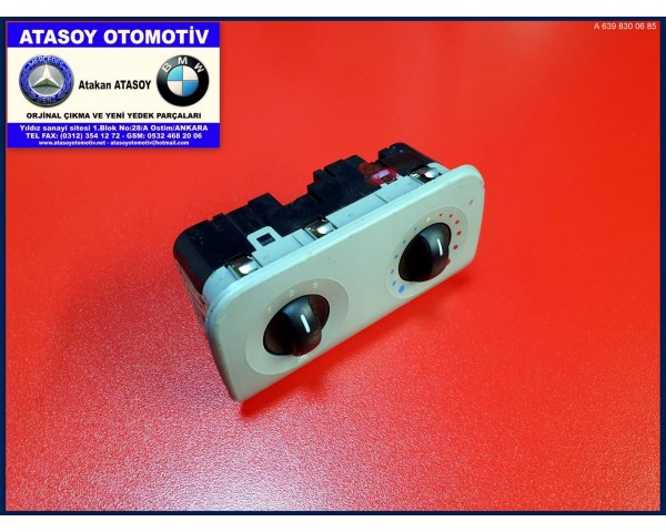 MERCEDES W639 VİANO KALORİFER KONTROL PANELİ 6398300685 , 6394460128 . 6394450505 5HB008514-00 5HB008514-01 A6398300685 A6394460128 A6394450505 A6398300685KZ A6394460128KZ A6394450505KZ